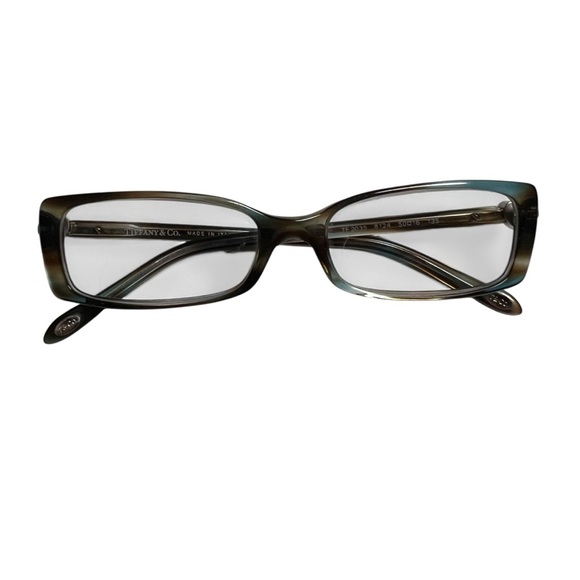 Tiffany & Co Eyeglass Frames TF2035 8124 Turquoise Tortoise Silver Heart Italy - Picture 3 of 12